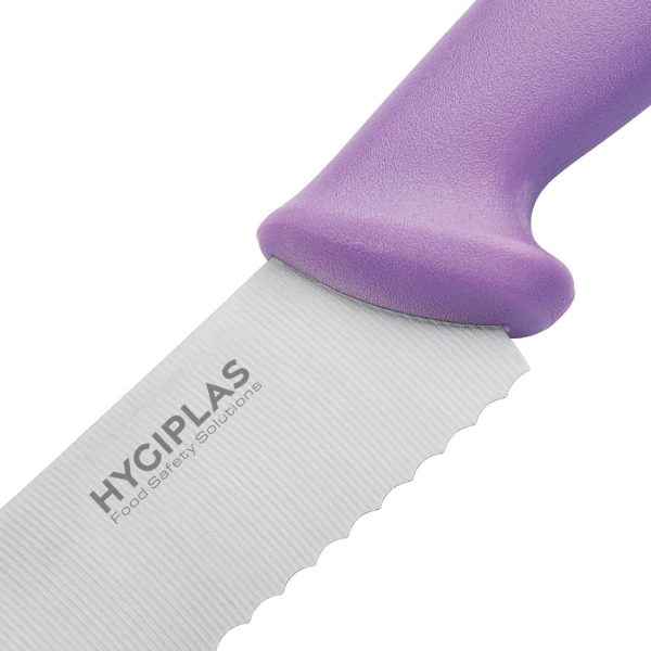 Hygiplas Serrated Pastry Knife Purple - 10" - Image 3