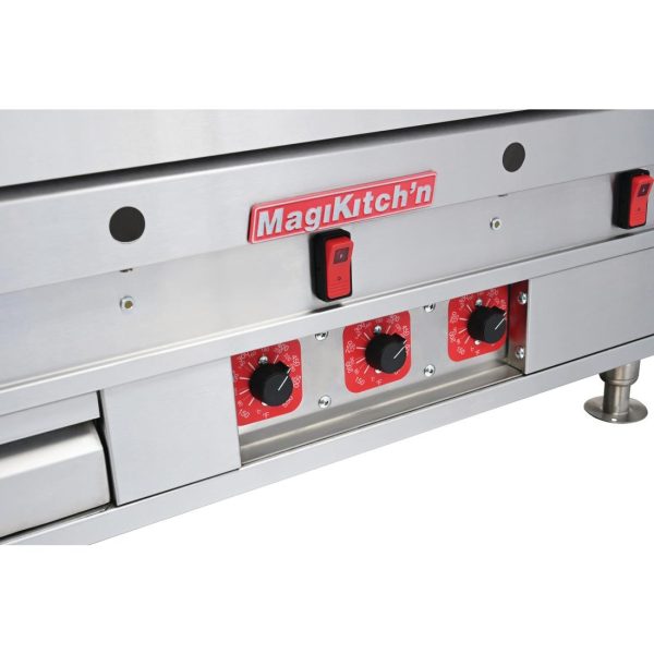 MagiKitch'n Heavy Duty Chrome Griddle MKE36 - Image 3
