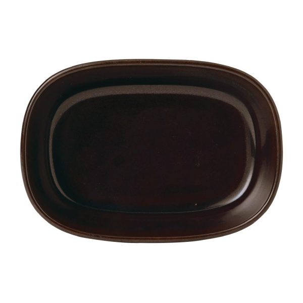 Churchill Emerge Cinnamon Brown Dish 170 x 120mm (Pack of 6) - Image 2