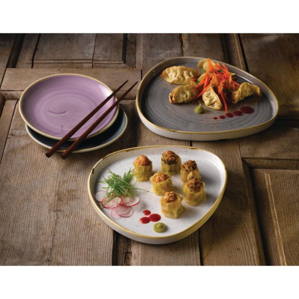 Churchill Stonecast Barley White Triangle Walled Chefs Plate 200mm (Pack of 6) - Image 2