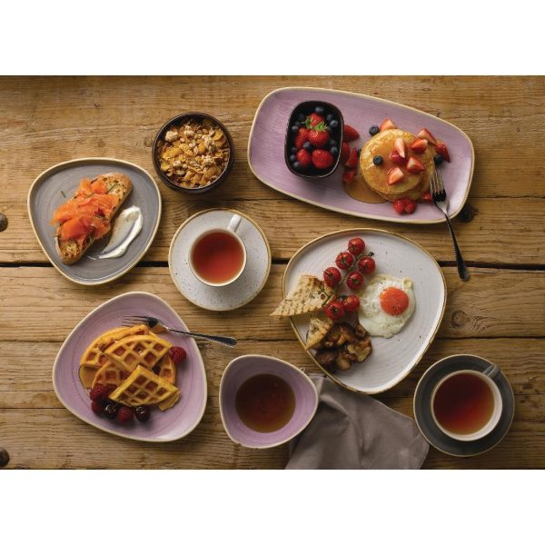 Churchill Stonecast Barley White Triangle Walled Chefs Plate 200mm (Pack of 6) - Image 4