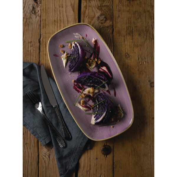 Churchill Stonecast Lavender Chefs Oblong Plate 298 x 152mm (Pack of 12) - Image 4
