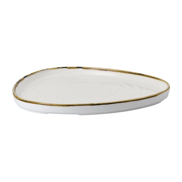 Churchill Stonecast Barley White Triangle Walled Chefs Plate 260mm (Pack of 6) - Image 5