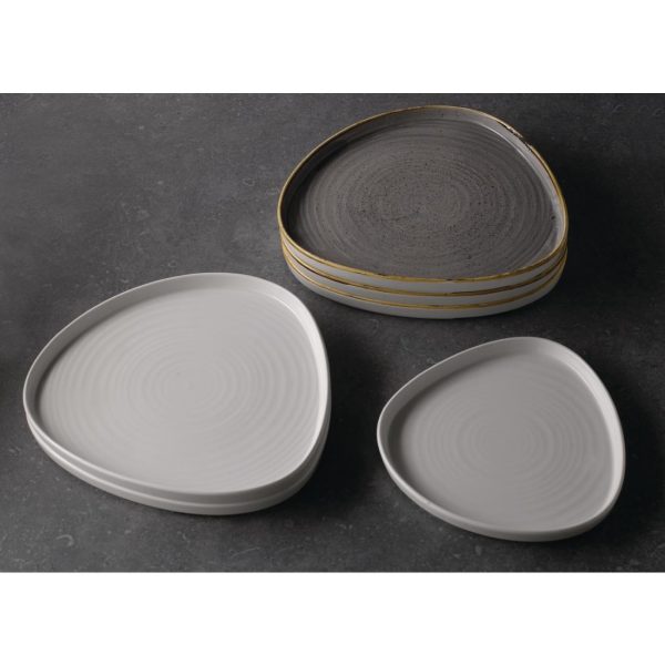Churchill Stonecast Barley White Triangle Walled Chefs Plate 200mm (Pack of 6) - Image 5