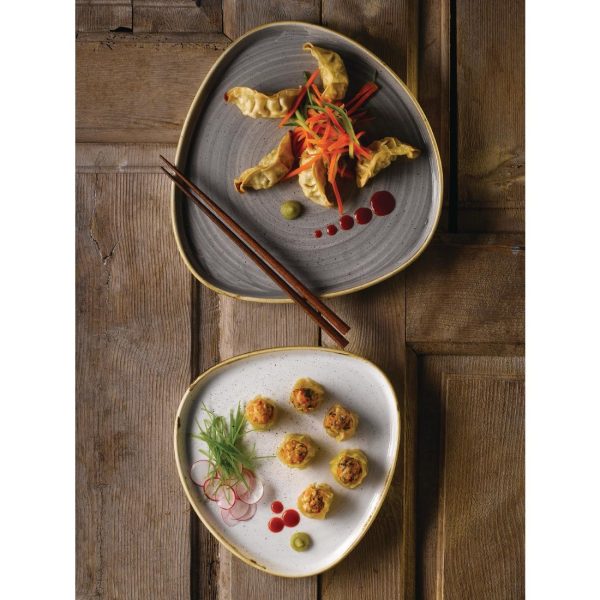 Churchill Stonecast Barley White Triangle Walled Chefs Plate 200mm (Pack of 6) - Image 7