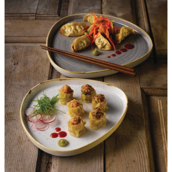 Churchill Stonecast Barley White Triangle Walled Chefs Plate 200mm (Pack of 6) - Image 8