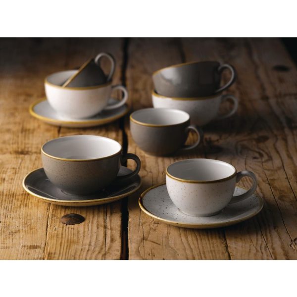 Churchill Stonecast Grey Cappuccino Cup 170ml (Pack of 12) - Image 2