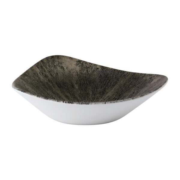 Churchill Stone Quartz Black Lotus Bowl 228mm (Pack of 12) - Image 2