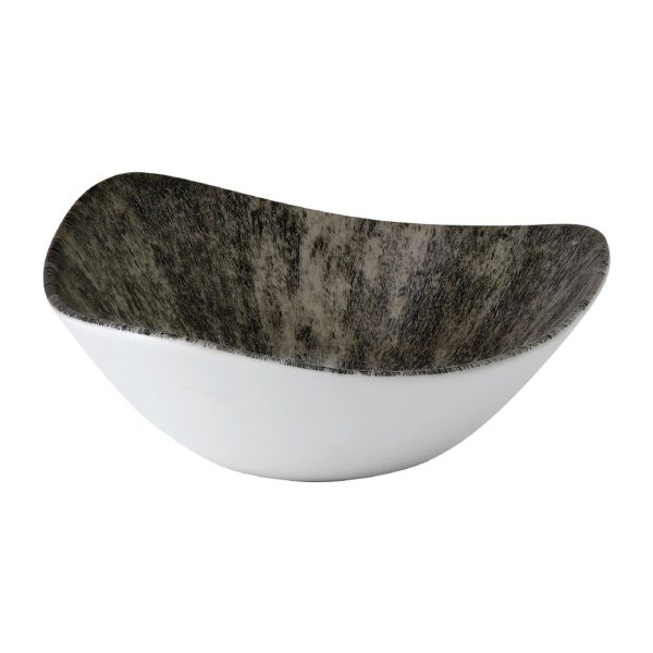 Churchill Stone Quartz Black Lotus Bowl 177mm (Pack of 12) - Image 2