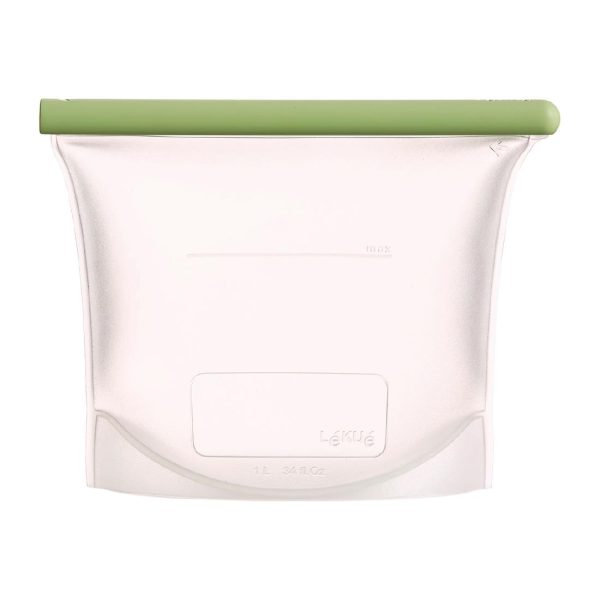 Lekue Reusable Silicone Food Storage Bag 1 Ltr