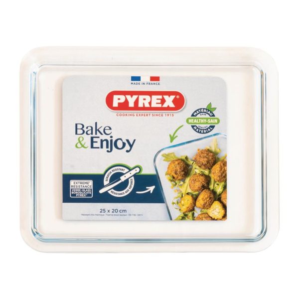 Pyrex Cook & Care Glass Tray 25 x 20cm - Image 2