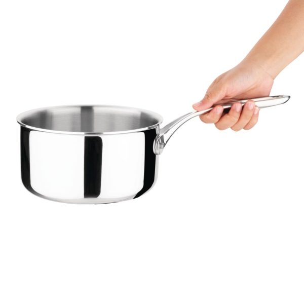 Vogue Tri-wall Saucepan St/St 180x95mm - Image 2