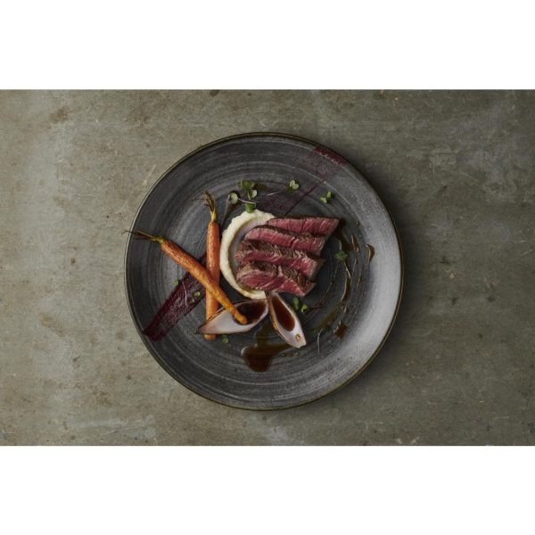 Churchill Stonecast Raw Evolve Coupe Plate Black 286mm (Pack of 12) - Image 2