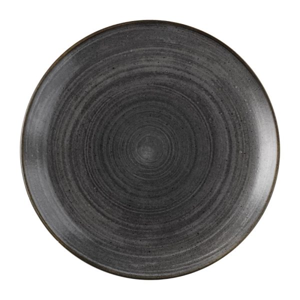 Churchill Stonecast Raw Evolve Coupe Plate Black 286mm (Pack of 12)