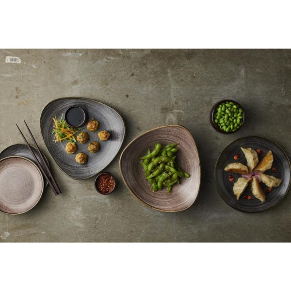 Churchill Stonecast Raw Lotus Bowl Brown 178mm (Pack of 12) - Image 3