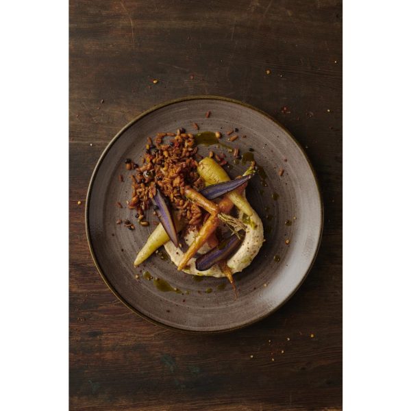 Churchill Stonecast Raw Evolve Coupe Plate Brown 165mm (Pack of 12) - Image 4