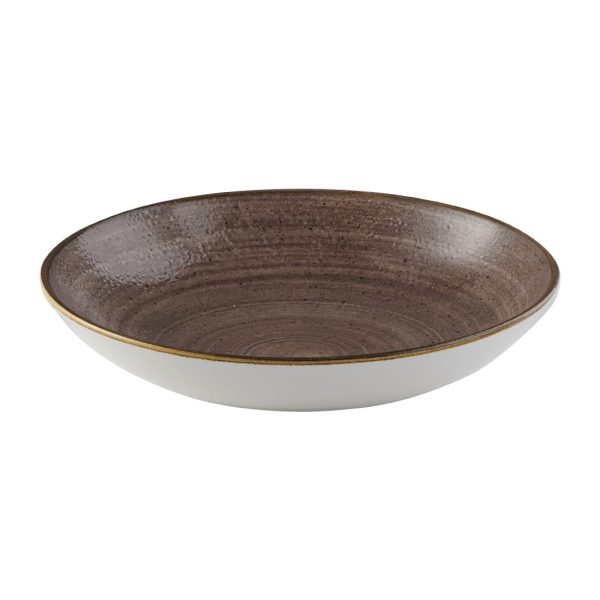 Churchill Stonecast Raw Coupe Bowl Brown 184mm (Pack of 12) - Image 3