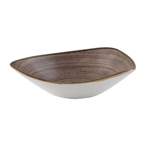 Churchill Stonecast Raw Lotus Bowl Brown 229mm (Pack of 12) - Image 4