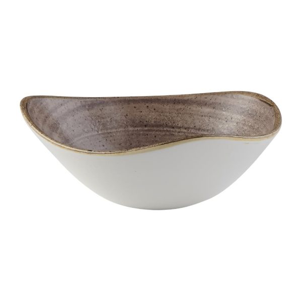 Churchill Stonecast Raw Lotus Bowl Brown 178mm (Pack of 12) - Image 4