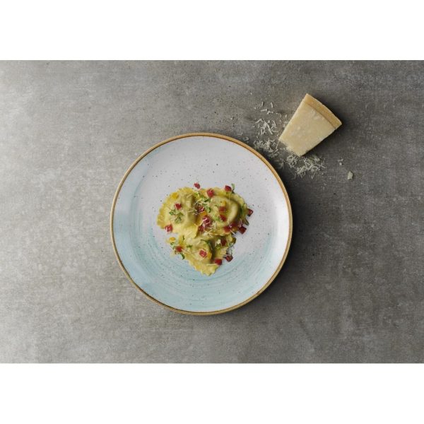Churchill Stonecast Accents Evolve Coupe Plate Duck egg 219mm (Pack of 12) - Image 2