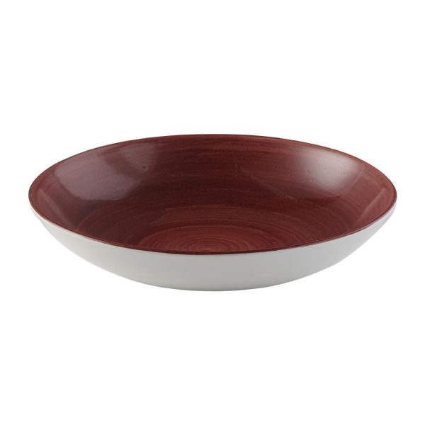 Churchill Stonecast Patina Evolve Coupe Bowl Red Rust 248mm (Pack of 12) - Image 2