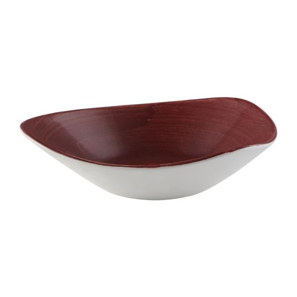 Churchill Stonecast Patina Lotus Bowl Red Rust 235mm (Pack of 12) - Image 3