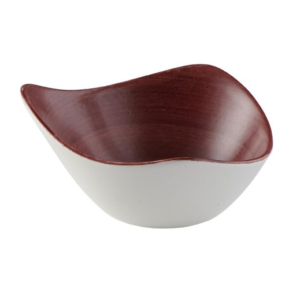 Churchill Stonecast Patina Triangular Bowl Red Rust 152mm (Pack of 12) - Image 3