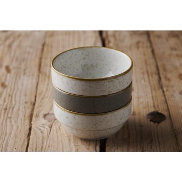 Churchill Stonecast Profile Stacking Bowl Grey 358ml (Pack of 6) - Image 3