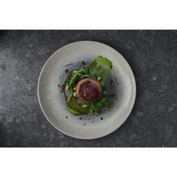 Churchill Raku Duo Agate Evolve Coupe Plate Topaz 286mm (Pack of 12) - Image 2