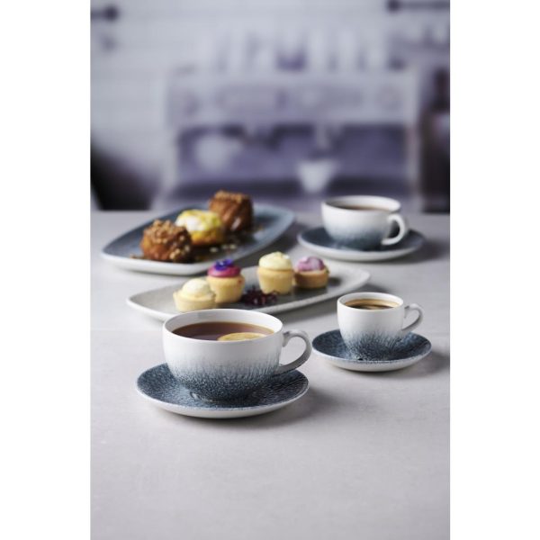 Churchill Raku Duo Espresso Saucer Topaz Blue 114mm (Pack of 12) - Image 2