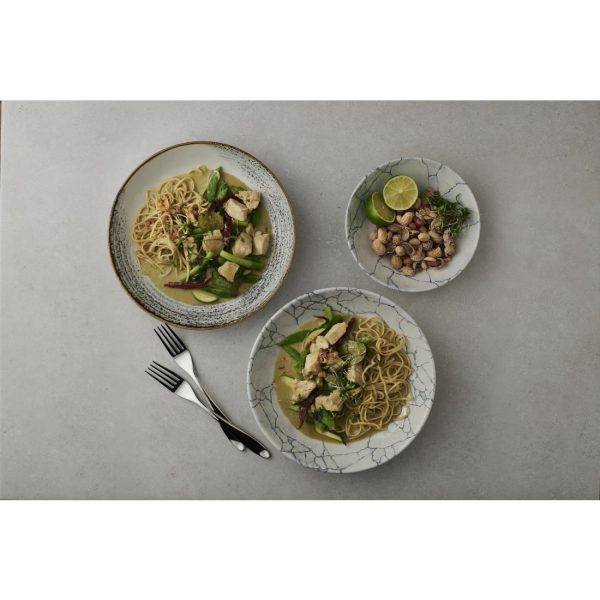 Churchill Studio Prints Homespun Accents Jasper Evolve Coupe Bowl Grey 248mm (Pack of 12) - Image 3
