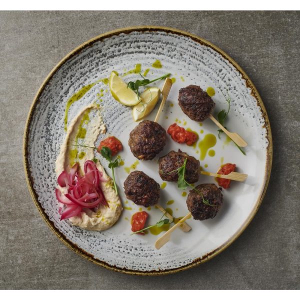 Churchill Studio Prints Homespun Accents Jasper Evolve Coupe Plate Grey 286mm (Pack of 12) - Image 2