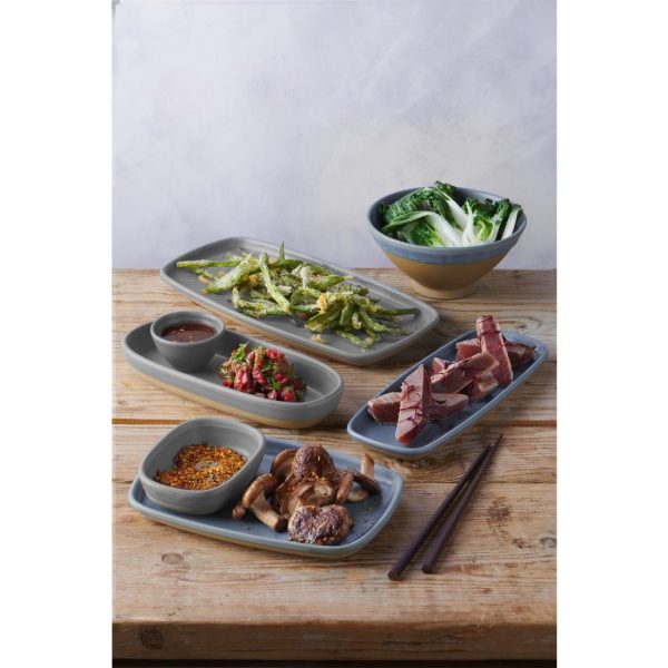 Churchill Emerge Oslo Oblong Plate Blue 287x146mm (Pack of 6) - Image 4