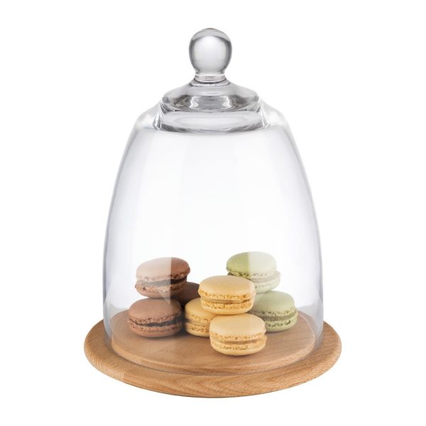 APS Wooden Tray With Glass Cover 185mm - Image 4