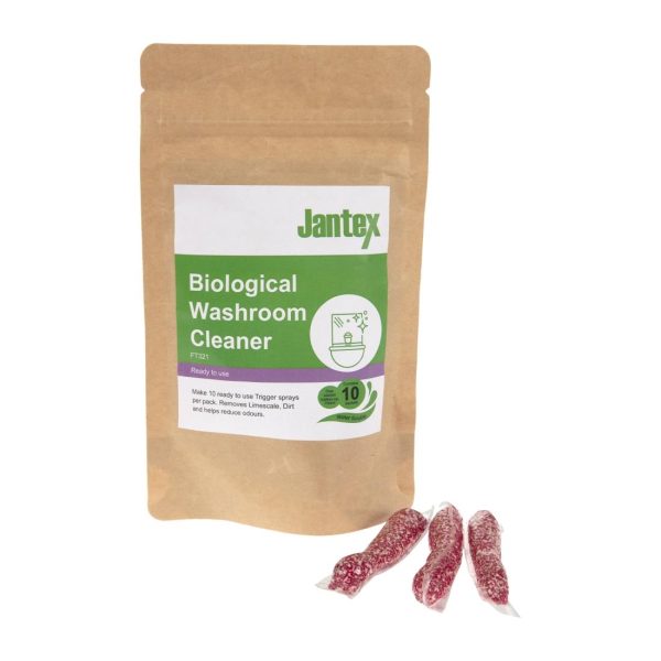 Jantex Green Biological Washroom Cleaner Sachets (Pack of 10) - Image 2