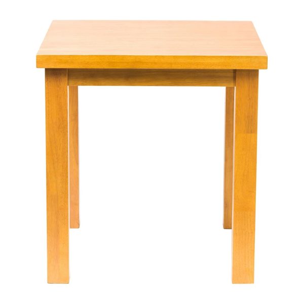 Kendal Square Dining Table Soft Oak 700x700mm - Image 2