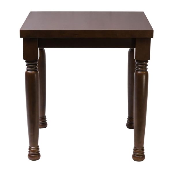 Cotswold Dark Wood Square Dining Table 700x700mm - Image 2