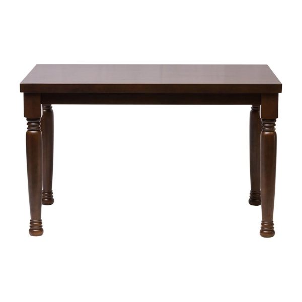 Cotswold Dark Wood Rectangular Dining Table 1200x700mm - Image 2