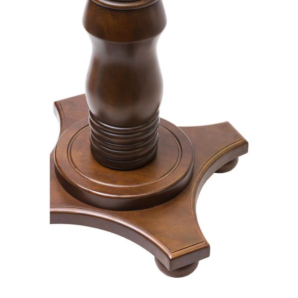 Islington Poseur Square Table Dark Wood 700x700mm - Image 3