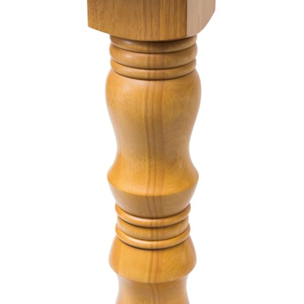 Islington Poseur Square Table Soft Oak 700x700mm - Image 2