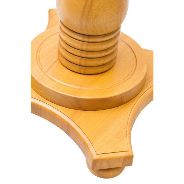Islington Poseur Square Table Soft Oak 700x700mm - Image 3