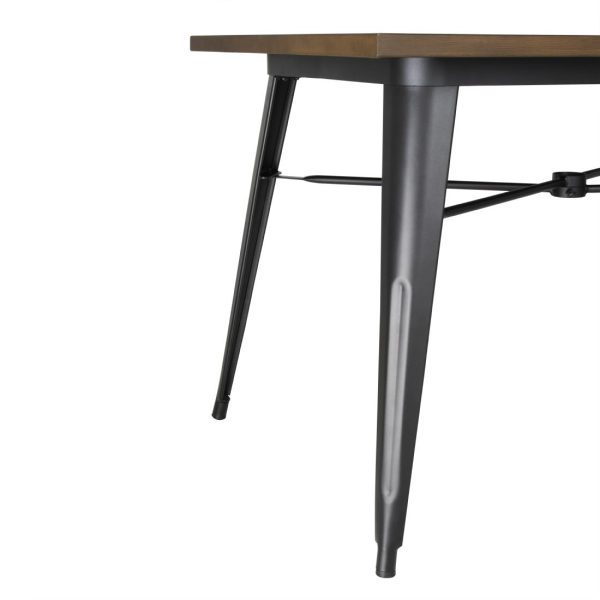 Bolero Complete OutdoorTable 120x76x76cm - Dark Wood - Image 3