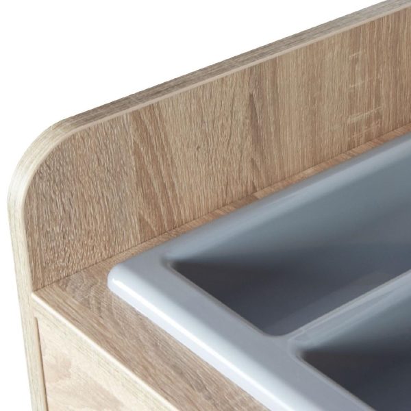 Cutlery Stand Oak Finish - Image 4