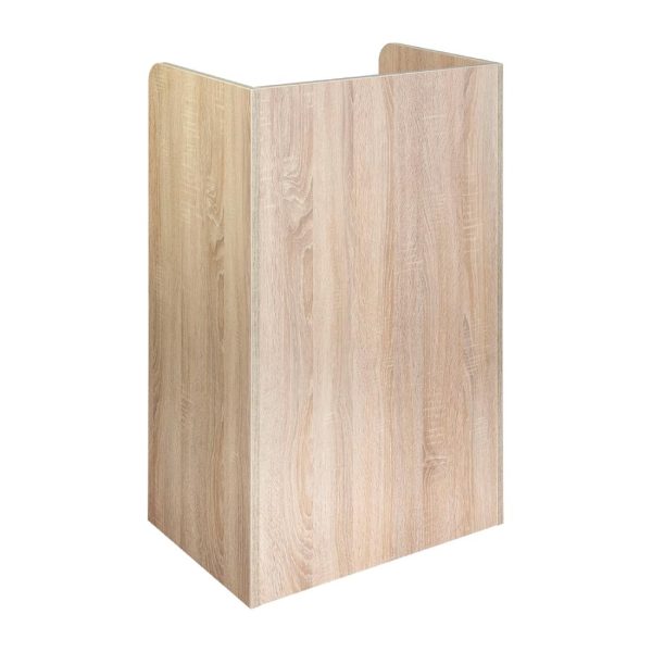Litter Bin and Tray Stand Oak Finish - Image 3