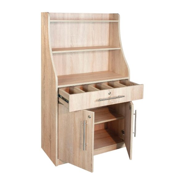 Waiter Station Oak Finish - Image 4