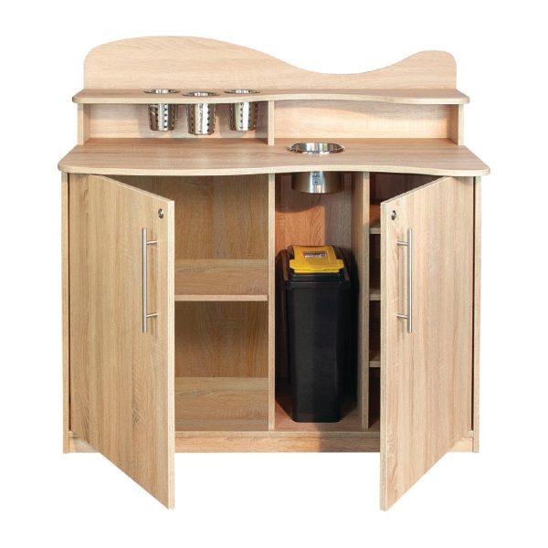 Coffee Station Oak Finish - Image 5