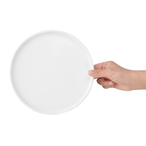 Olympia Whiteware Flat Round Plates 210mm (Pack of 6) - Image 5