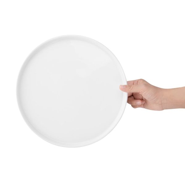 Olympia Whiteware Flat Round Plate 268mm (Pack of 4) - Image 5