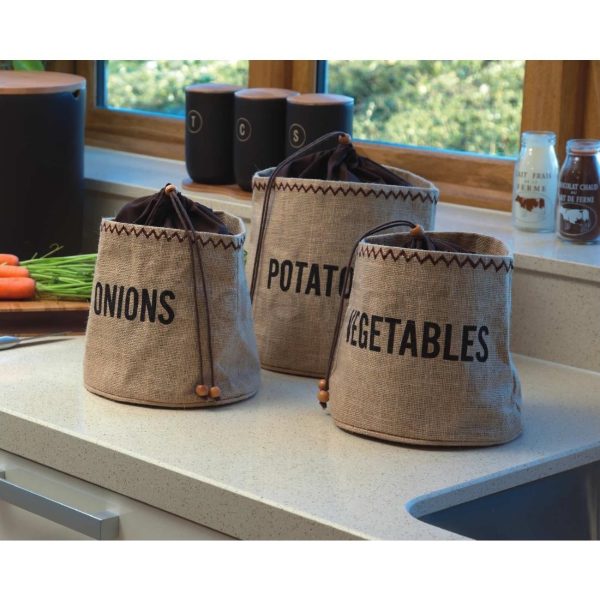 Natural Elements Hessian Potato Preserving Bag 25 x 25 x 24cm - Image 3