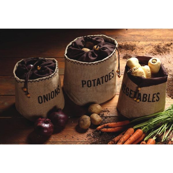 Natural Elements Hessian Potato Preserving Bag 25 x 25 x 24cm - Image 4